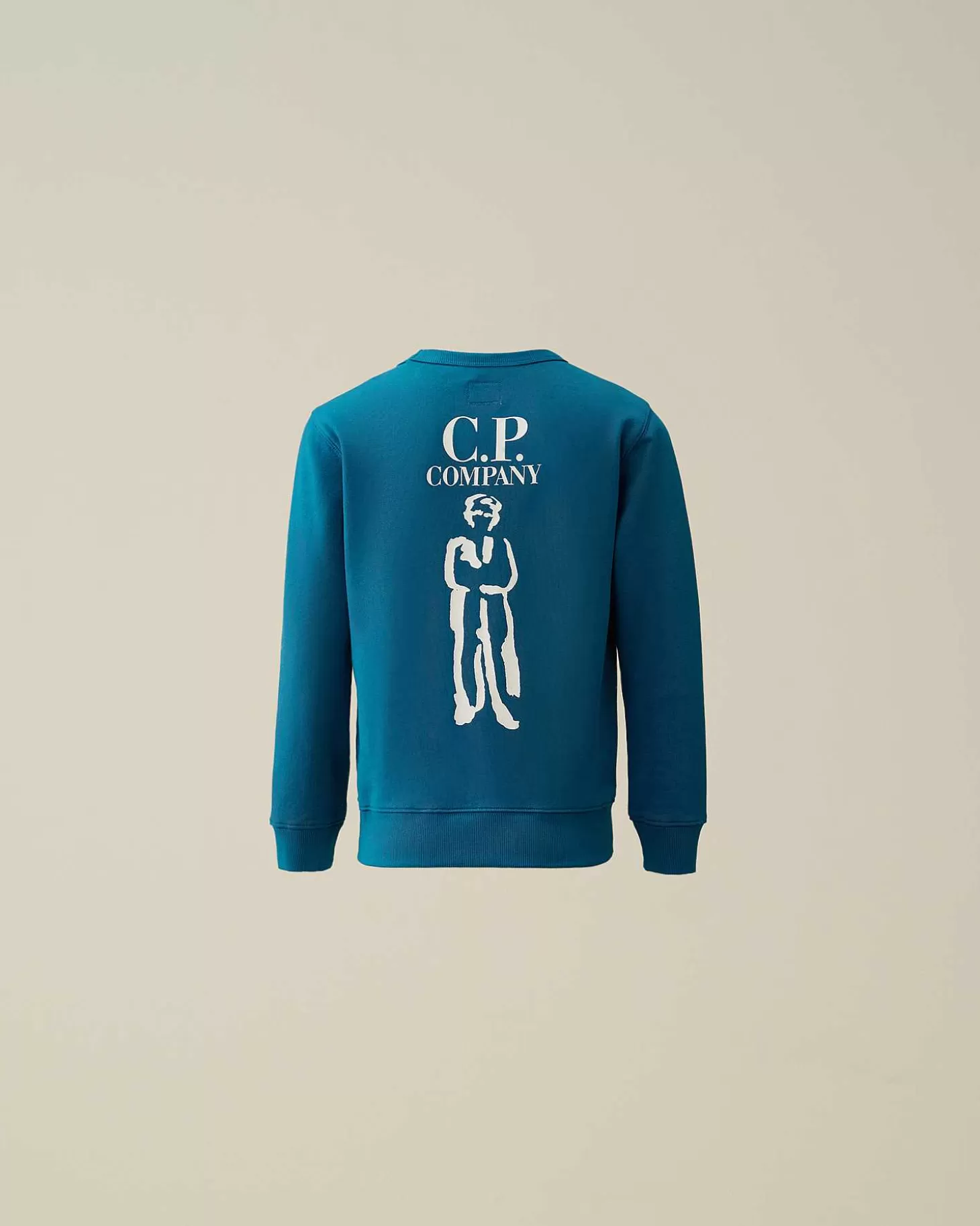 u16_basic_fleece_logo_sweatshirt_3.webp Kids C.P. Company Vêtements 2-3 Ans^U16 Basic Fleece Logo Sweatshirt