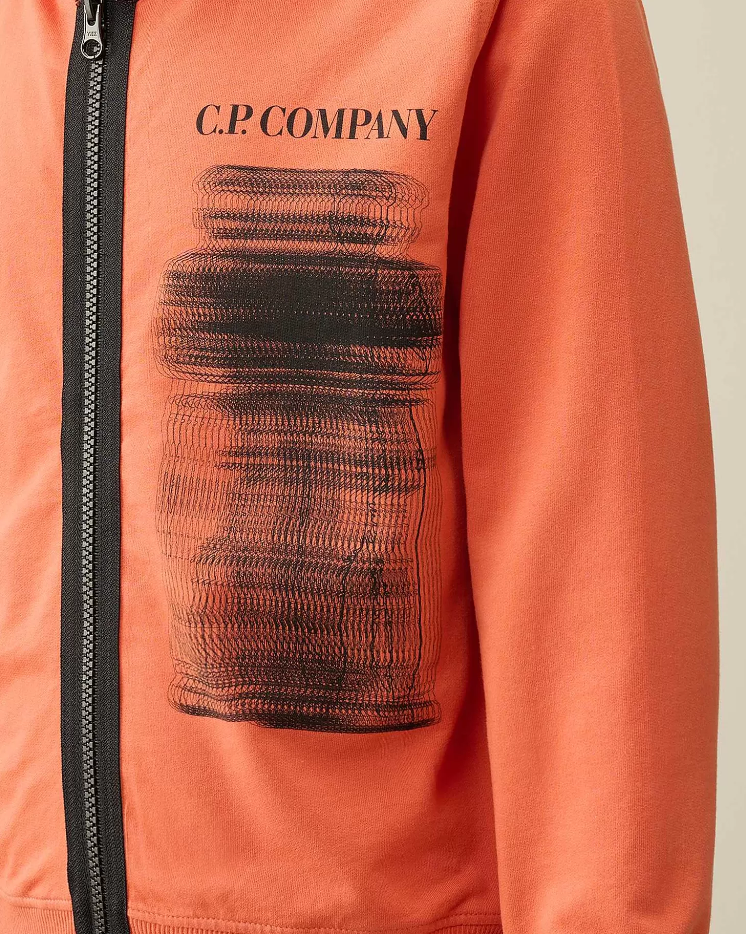 u16_light_fleece_graphic_hoodie_4.webp Kids C.P. Company Vêtements 4-8 Ans^U16 Light Fleece Graphic Hoodie