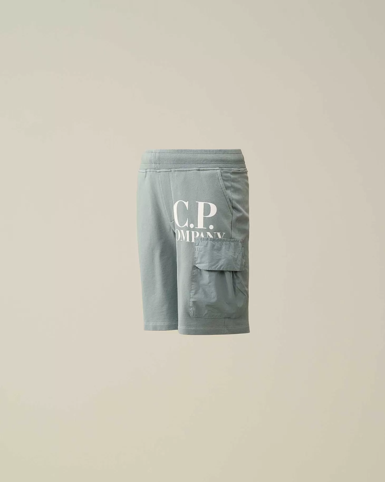 u16_light_fleece_mixed_cargo_shorts_1.webp Kids C.P. Company Vêtements 2-3 Ans^U16 Light Fleece Mixed Cargo Shorts