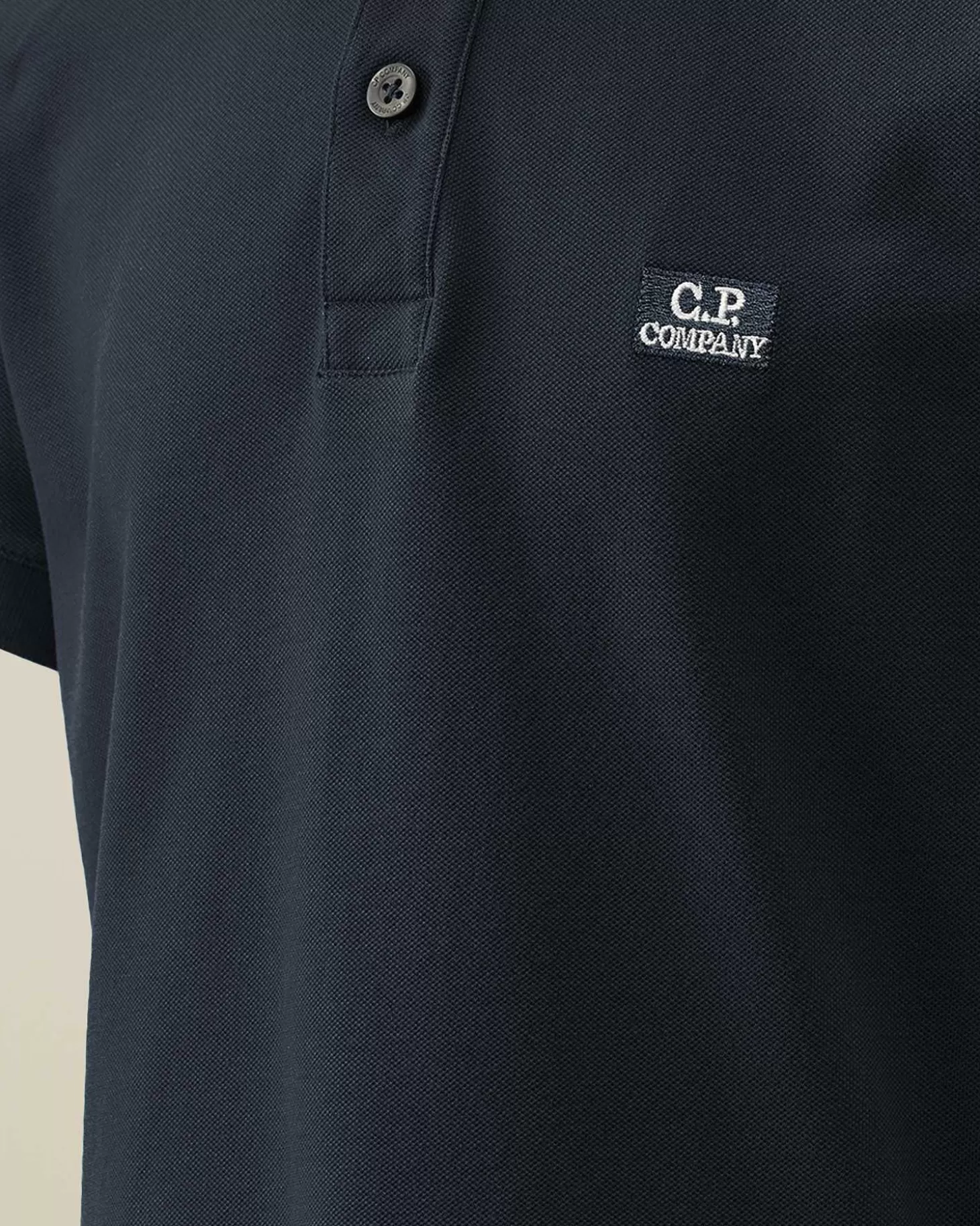 u16_stretch_piquet_logo_striped_collar_polo_shirt_4-4.webp Kids C.P. Company Vêtements 10-14 Ans^U16 Stretch Piquet Logo Striped Collar Polo Shirt