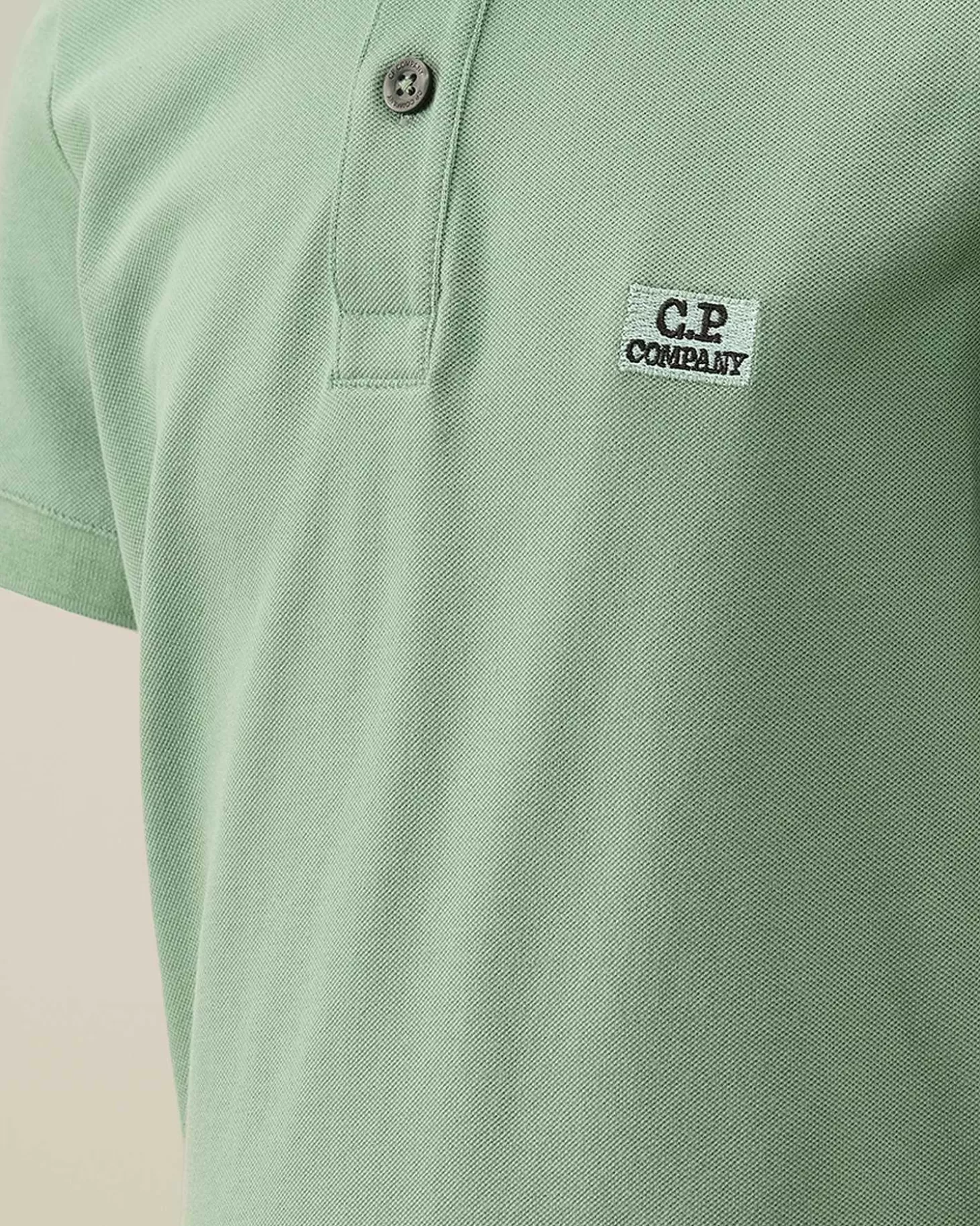 u16_stretch_piquet_logo_striped_collar_polo_shirt_4.webp Kids C.P. Company Vêtements 2-3 Ans^U16 Stretch Piquet Logo Striped Collar Polo Shirt